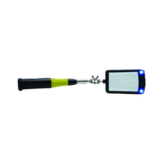 General Tools Telescoping Lighted Inspection Mirror, 2 in x 3 in, 12-1/4 in-33 in L (318-80560)