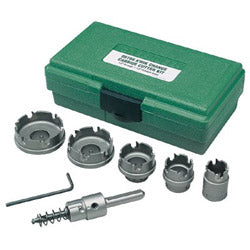 Greenlee Kwik Change™ Hole Cutter Kit, Carbide-Tipped, 7/8 in to 2 in Cut dia (332-660)