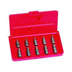 Hanson Hex Head Multi-Spline Screw Extractors - 532 Series - Plastic Case Set, 10 Pc, 1/8 in to 13/32 in (HAN53226)