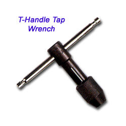 Hanson T-Handle Tap Wrenches, No. 0 - 1/4 in Tap Size, Carded (HAN12001)