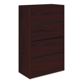 HON® 10500 Series Four-Drawer Lateral File, 36w x 20d x 59.13h, Mahogany (HON10516NN)