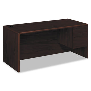 HON® 10700 Series "L" Desk, 3/4 Right Pedestal, 66w x 30d x 29.5h, Mahogany (HON10783RNN)