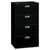 HON® 600 Series Four-Drawer Lateral File, 30w x 18d x 52.5h, Black (HON674LP)
