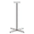 HON® Arrange X-Leg Base for 30-36" Tops, 25.59w x 25.59d x 40h, Silver (HONCT42MXPR8)
