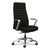 HON® Cofi Executive High Back Chair, Supports Up to 300 lb, 15.5 to 20.5 Seat Height, Black Seat/Back, Polished Aluminum Base (HONCEUW0PU10C9P)