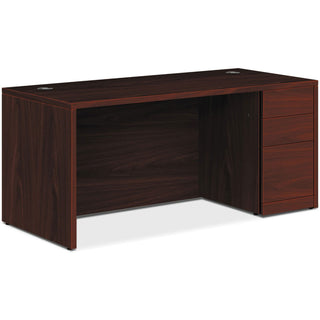HON® Desk, Right Pedestal, B/B/F, 66"x36"x29-1/2" , Mahogany (HON105897RNN)