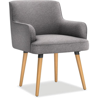 HON® Matter Multipurpose Chair, 23" x 24.8" x 34", Light Gray Seat/Back, Natural Wood Base, Ships in 7-10 Business Days (HONVL238GRY01)
