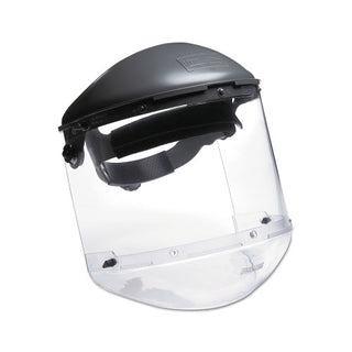 Honeywell Dual Crown Faceshield Systems, 4 in Crown, 3C Ratchet, Clear/Noryl (280-FM400DCCL)