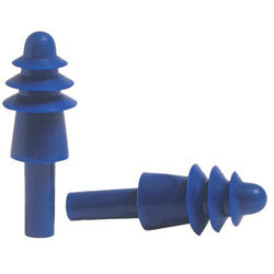 Howard Leight AirSoft® Reusable Earplug, Thermoplastic Elastomer, Blue/Red, Uncorded (154-AS-1)