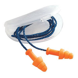 Howard Leight SmartFit® Reusable Earplugs, TPE, Orange, Corded, HearPack (154-SMF-30)