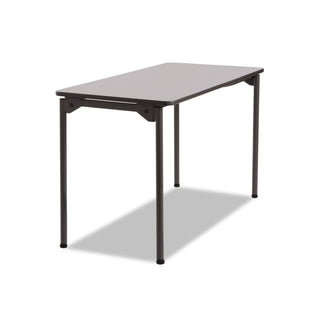 Iceberg Maxx Legroom Rectangular Folding Table, 48w x 24d x 29-1/2h, Gray/Charcoal (ICE65807)