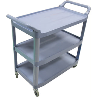 Impact® 3-Cart Bussing Cart, Large, 20"x38"x40", Gray (LFP7006)