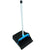 Impact® LobbyMaster Plastic Dust Pan, 11.72" Wide, 31" PVC Handle, Blue/Black (IMPT001301)