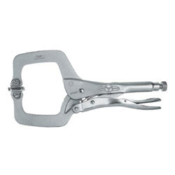 IRWIN® Locking C-Clamps with Swivel Pads, Jaw Opens to 3-7/8 in, 11 in Long (586-11SP)