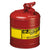 Justrite Type I Steel Safety Can, Flammables, 5 gal, Red (400-7150100)