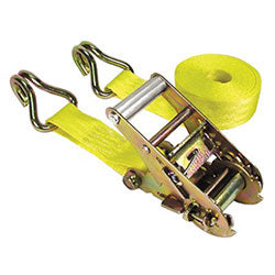 Keeper Ratchet Tie-Down Straps, Double-J Hooks, 1-3/4 in W, 15 ft L, 1,666 Load Capacity (130-05519)