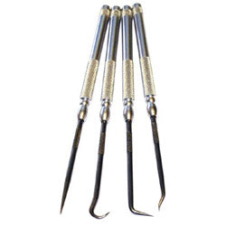 King Tool 4 Piece Aluminum Handle Pick Set (422-K4PSC)