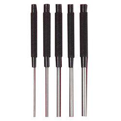 L.S. Starrett Drive Pin Punches, 8 in, 1/4 in tip, Steel (681-51183)