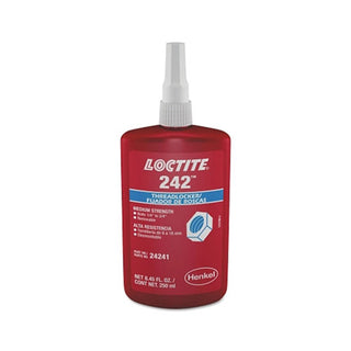 Loctite® 242™ Threadlocker, Medium Strength, 250 mL, Blue (442-135356)