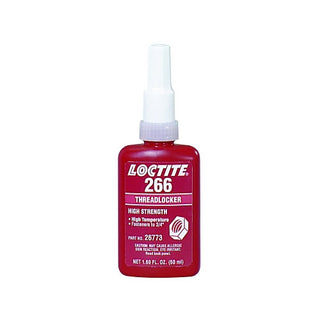 Loctite® 266™ Threadlocker, High Strength/High Temperature, 50 mL, Red-Orange (442-232329)