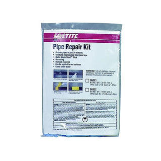 Loctite® Pipe Repair Kit, 6 ft X 2 in Metallic Black Tape, Epoxy Stick , Gloves (442-209818)