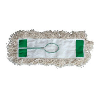 Magnolia Brush Industrial Dust Mop Heads, White Absorbent Cotton Yarn, 24 x 5 (455-5124)