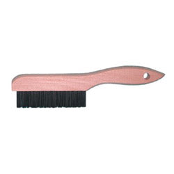 Magnolia Brush Shoe Handle Wire Scratch Brushes, 10", 4X16 Rows, Carbon Steel Wire, Wood Handle (455-4S)
