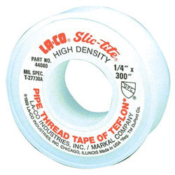 Markal Slic-Tite® PTFE Thread Tape, 1/2 in x 600 in, 3 mil, White (434-44083)
