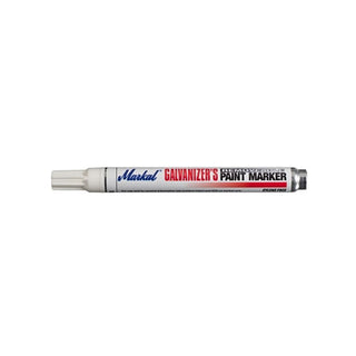 Markal Galvanizer's Removable Paint Marker, White, Medium Tip, Bullet (434-28785)