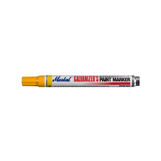 Markal Galvanizer's Removable Paint Marker, Yellow, Medium Tip, Bullet (434-28786)