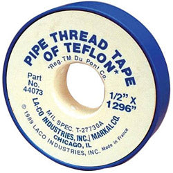 Markal PTFE Pipe Thread Tapes, 260 in L X 1/2 in W (434-44071)