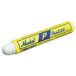 Markal P Paintstik® Solid Paint Crayon, 11/16 in dia X 4-3/4 in L, White (434-83420)