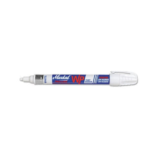 Markal PRO-LINE WP Paint Markers, 1/8 in Tip, Medium, White (434-96930)