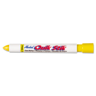 Markal Quik Stik® All Purpose Solid Paint Marker, Yellow, 1/8 in, Bullet (434-61053)