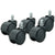Master Caster® Noiseless Futura Casters, 100 lbs./Caster, Nylon, B Stem, Hard, 5/Set (MAS94630)