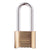 Master Lock® No. 175 Combination Brass Padlock, 5/16 in dia, 2-1/4 in L x 1 in W, Brass (470-175DLH)