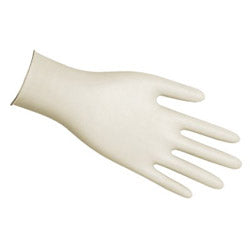 Memphis Glove Disposable Latex Gloves, Powder Free, Rolled Cuff, 5 mil, Nat. White, Small (127-5055S)