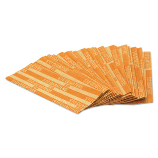 MMF Industries™ Flat Coin Wrappers, Quarters, $10, 1000 Wrappers/Box (PQP30025)