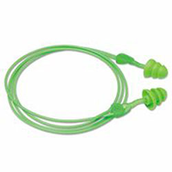 Moldex Glide® Trio Reusable Twist-In Earplugs, TPE, Green, Corded (507-6445)