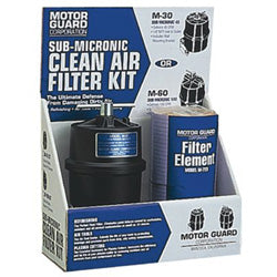 MotorGuard Compressed Air Filter Kit, 2 Elements/Mounting Hardware, 1/4"(NPT), Sub-Micronic (396-M-26-KIT)