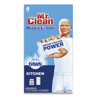 Mr. Clean® Magic Eraser Kitchen Scrubber, 4.6" x 2.3", White, 4 Scrubbers (PGC24428630)