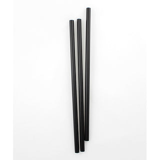 Netchoice 8.5" Giant Black Unwrapped Straw, Case of 3200 (420001)