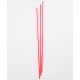 Netchoice 8" Red Unwrapped Stirrer, Case of 3,000 (420019)