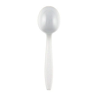 Netchoice Heavy Weight Polystyrene White Soupspoon, Case of 1000 (406112)