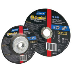 Norton Gemini® RightCut Cut-Off Wheel, Type 1, 6 in dia, 0.045 in Thick, 7/8 in Arbor, 36 Grit, Aluminum Oxide (547-66252823604)