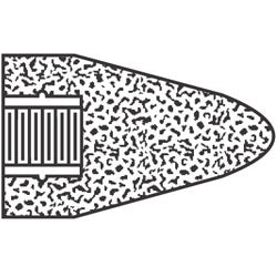 Norton Type 16 Gemini Cone, 2 in D, 3 in Thick, 5/8 in Arbor, 24 Grit Aluminum Oxide (547-61463622218)