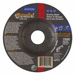 Norton Gemini Cut-Off Wheel, Type 27, 4-1/2 in dia, 1/4 in Thick, 5/8 in -11 Arbor (547-66252843594)