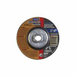 Norton Type 27 NorZon Plus Depressed Center Wheel, 4-1/2 in Diameter, 1/8 in Thick, 5/8 in Arbor (547-66252843323)