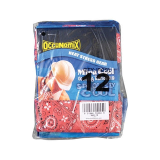 Occunomix MiraCool Neck Bandana, 1.77in W x 6.10 in L, Assorted (561-940-12)