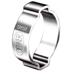 Oetiker 2-Ear Zinc-Plated Hose Clamp, 1/2 in OD, 0.425 in-0.512 in dia, 0.276in W (320-10100016)
